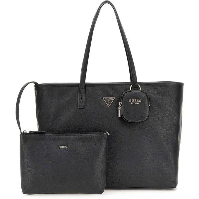 Guess Power Play || Dames laptoptas - 17 inch - Werktas A4 - Kunstleer - Zwart