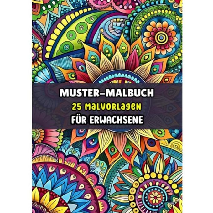Muster-Malbuch - 25 Malvorlagen Für Erwachsene - Malbücher Für Erwachsene