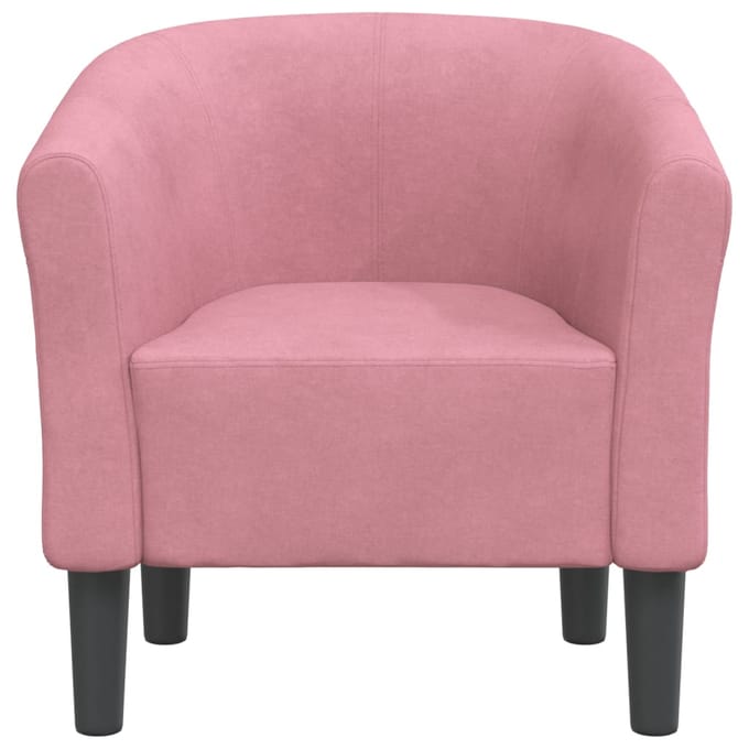 vidaXL - Kuipstoel - fluweel - roze