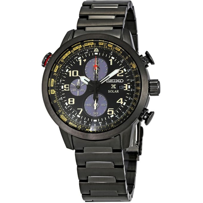 Seiko Prospex Solar full black chronograph | SSC419P1