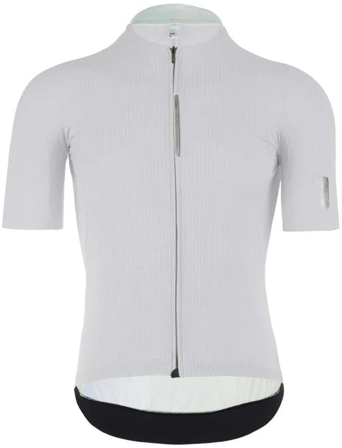 Q36.5 Pinstripe Pro Korte Mouw Wielertrui Wit XL Man