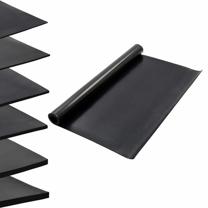 vidaXL - Vloermat - Zwart - 1,2 - x - 2 - m - Rubber