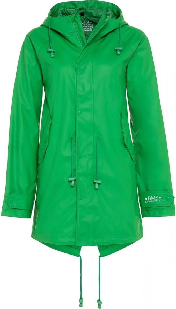Groene dames regenjas / parka HafenCity® van BMS XS