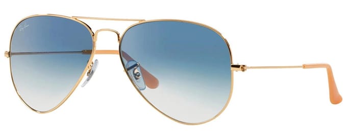Ray-Ban Aviator RB3025 Zonnebril - Goud/Blauw - 62mm