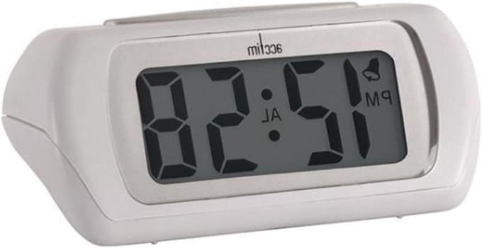 Digitale Wekker - Nachtklok - Wakker Worden - Super-brite Verlichting - Groot LCD Scherm - Wit