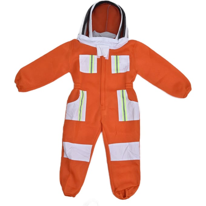 Imkerpak Mesh Ademend Bijproof Kleding Eendelig Beschermend Pak voor Kinderen red