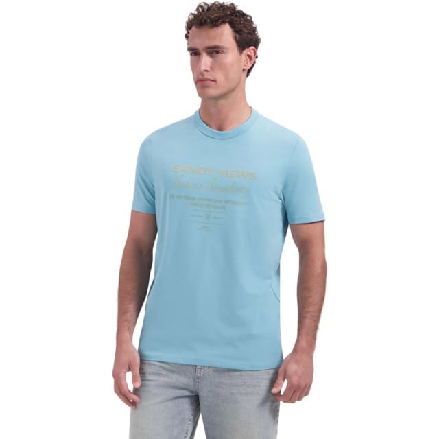 T-shirt met ronde hals en korte mouwen met print