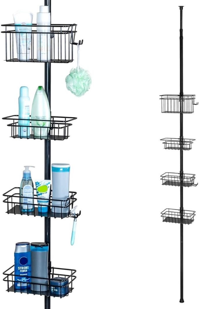 DailySupplies® Doucherek Zonder Boren - Telescopisch Doucherekje - Hangend