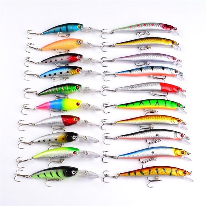 Complete Vislure Set - Inclusief Haakjes, Crankbaits, Spinnerbaits, Plastic Wormen en Topwater Lures voor Effectief Vissen