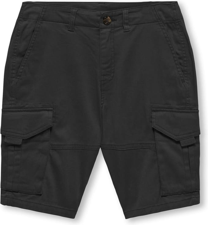 ONLY KOBMAXWELL CARGO SHORT PNT NOOS Jongens Broek - Black - Maat 134