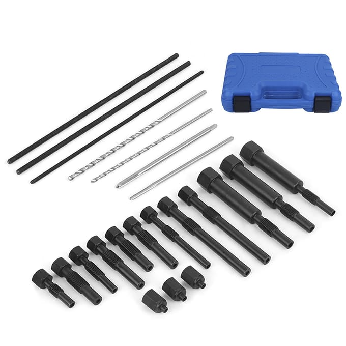 Gloeibougie Verwijderaar Trekker Extractor Verwarmingselement Elektroden Boren Tappen M8 M10 blue