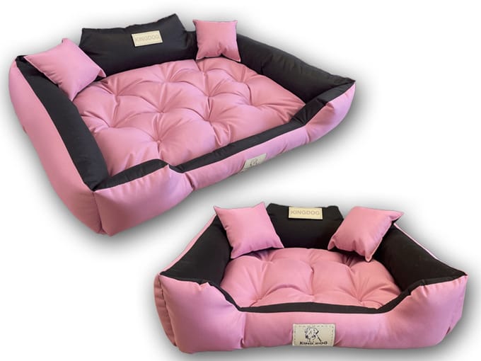 AIO FACTORY KINGDOG - Hondenbed - 100x75 cm - Waterdicht - Roze