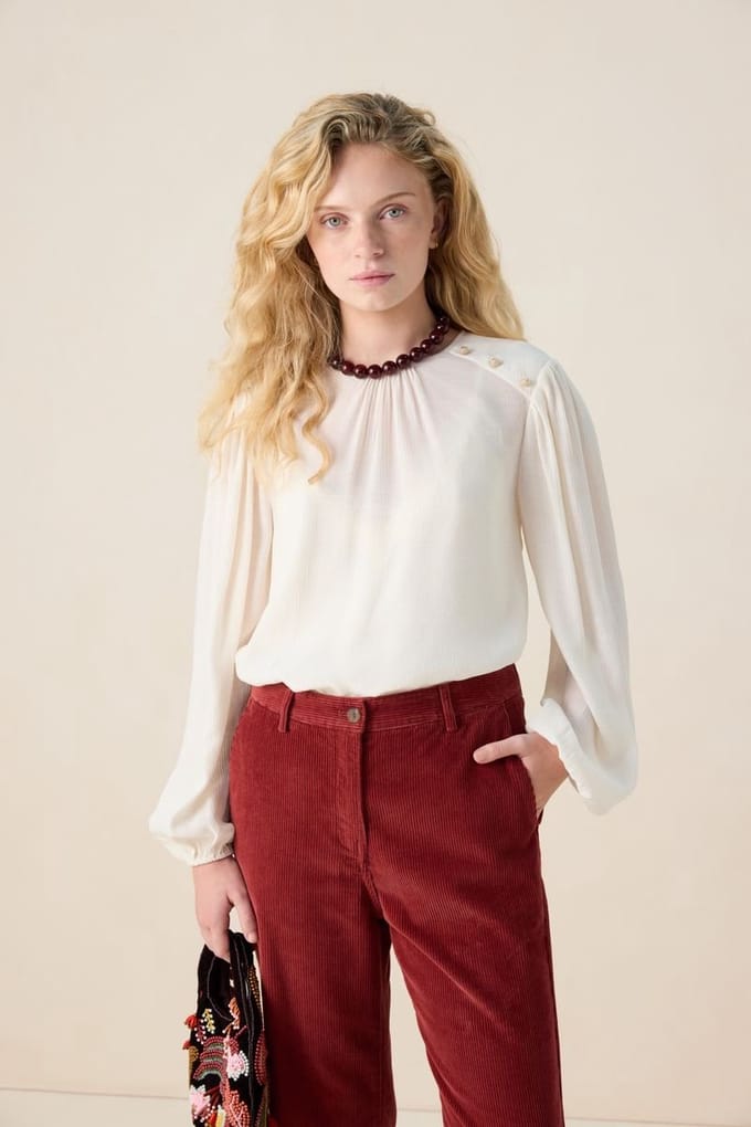 Sissy-Boy - Witte blouse met pofmouwen