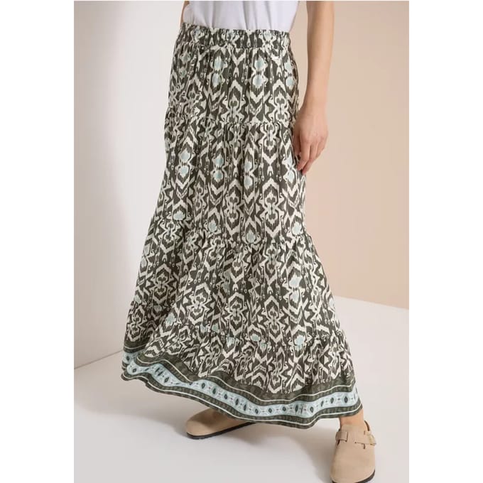 Midirok met grafisch patroon
