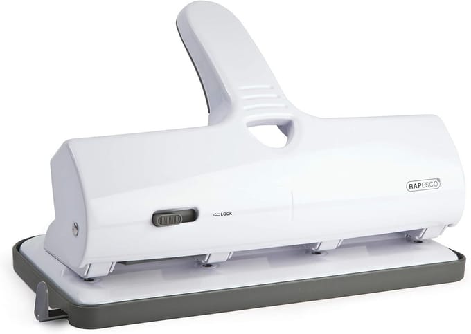 Heavy Duty 4-gaatsperforator voor 40 vellen - Wit