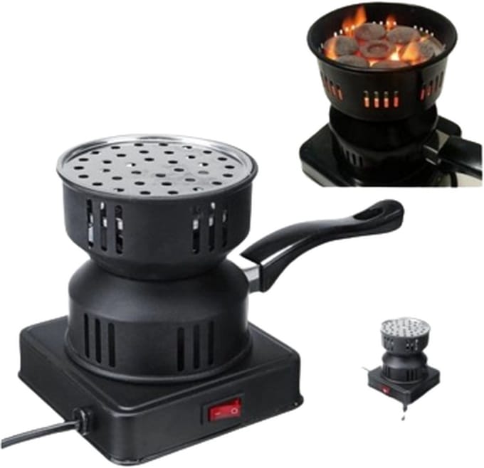 Borvat® Kolenbrander - elektrische kolenstarter - 650W - voor camping