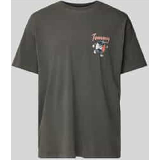 Relaxed fit T-shirt met logostitching, model 'NOVELTY'