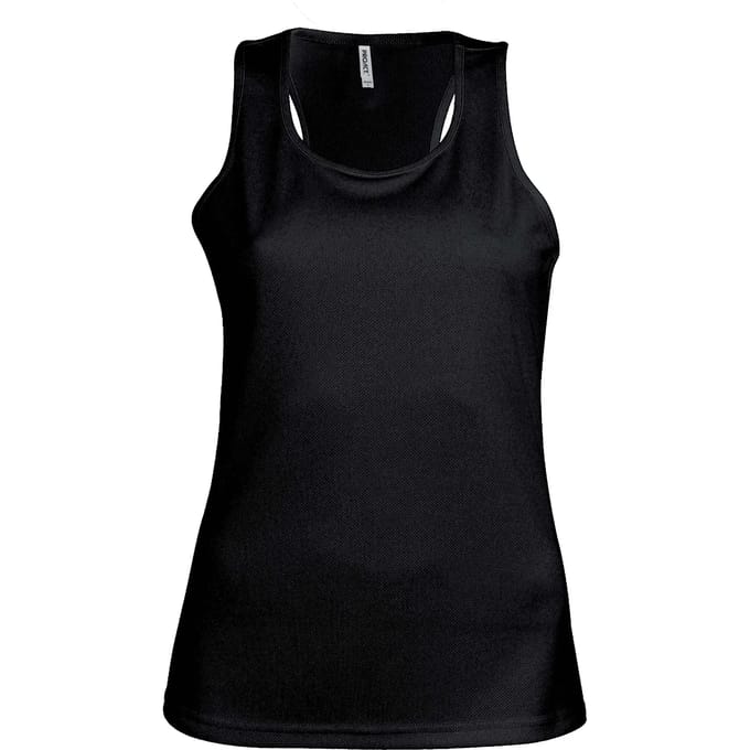 Damessporttop overhemd 'Proact' Zwart - S