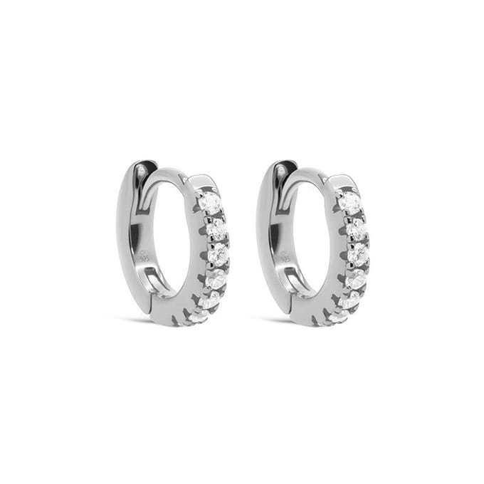 Karma Oorringen Hoop Zirkonia 10mm Zilver