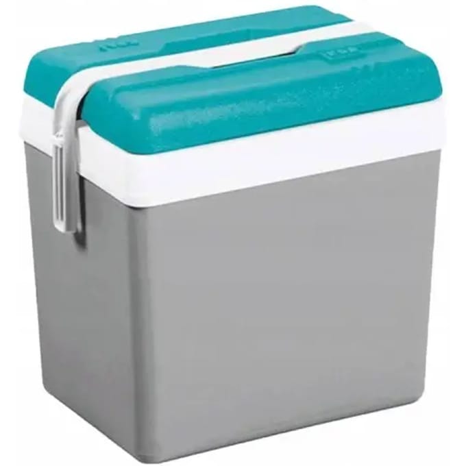 EDA Promotion koelbox - 24 liter - kunststof - grijs - 41 x 27 x 40