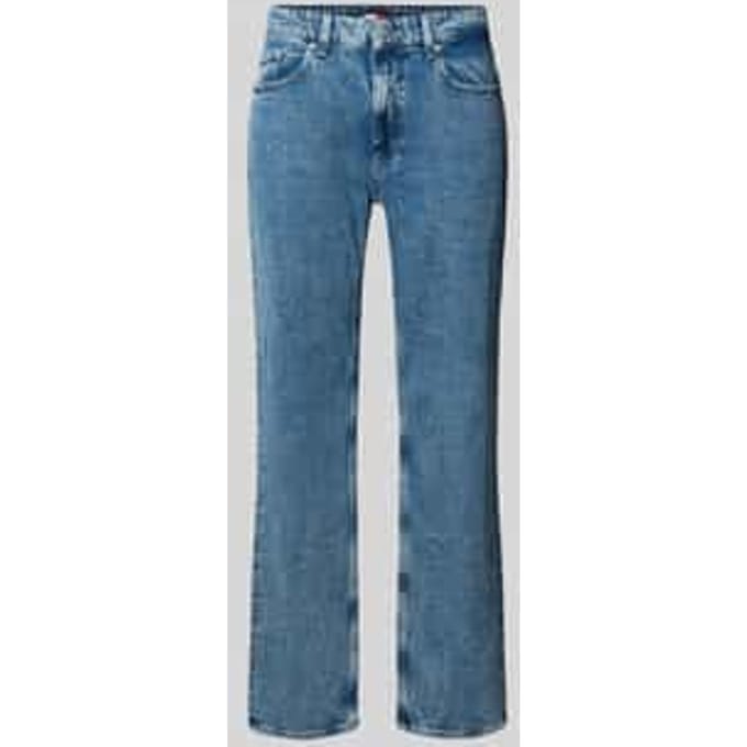 Slim straight fit jeans van katoenmix model 'RYAN'