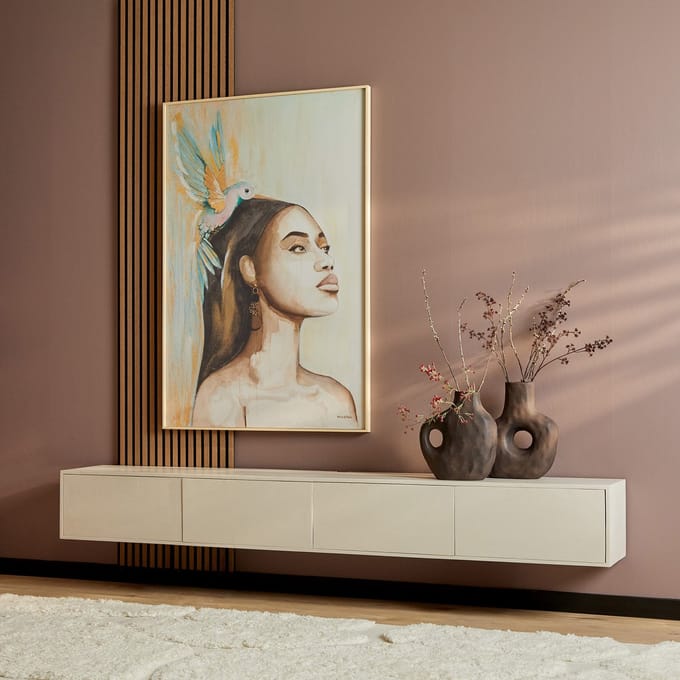 Starfurn - Tv meubel Vision - Beige - 30x240x35 cm