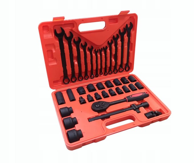 WMC Tools - Dopsleutelset - 37 stuks - 8-32mm - Professioneel