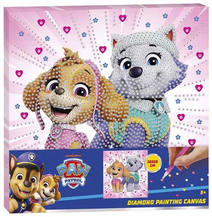 Creative Craft Group diamond painting canvas Paw Patrol 30x30cm kind.