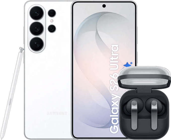 Samsung Galaxy S26 Ultra 256GB Wit 5G + Samsung Galaxy Buds4 Pro Zwart