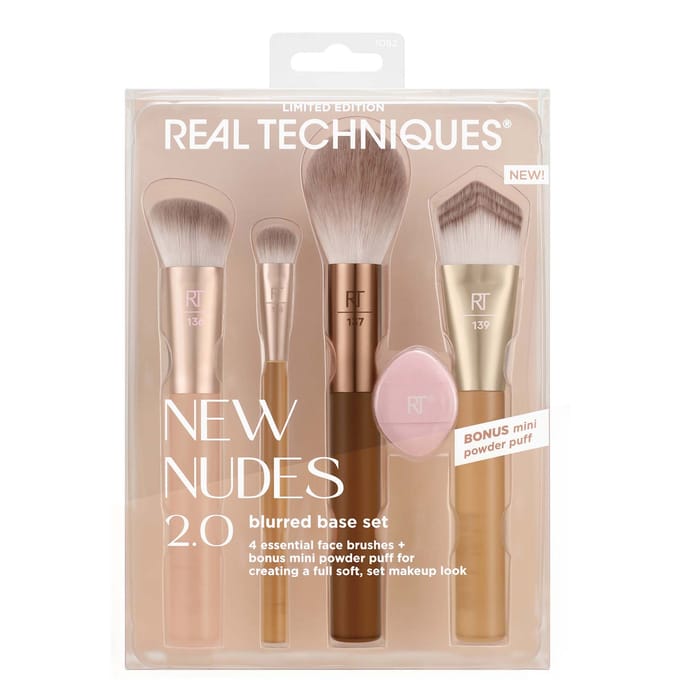 Real Techniques Brush Sets New Nudes 2.0 Blurred Base Set Kwastensets Dames