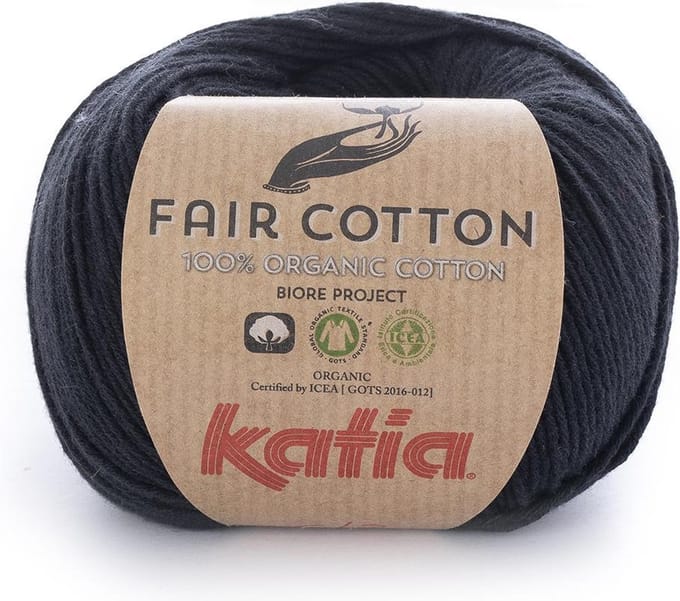 Katia Fair Cotton - 02 zwart - Biologisch Katoengaren