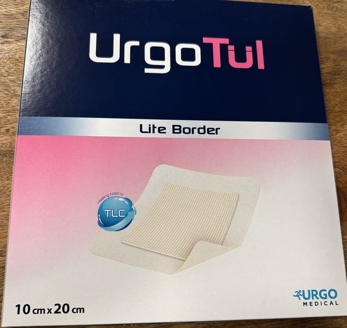 URGO - UrgoTül - Lite Border - 10 x 20 cm - 5 stuks per doos