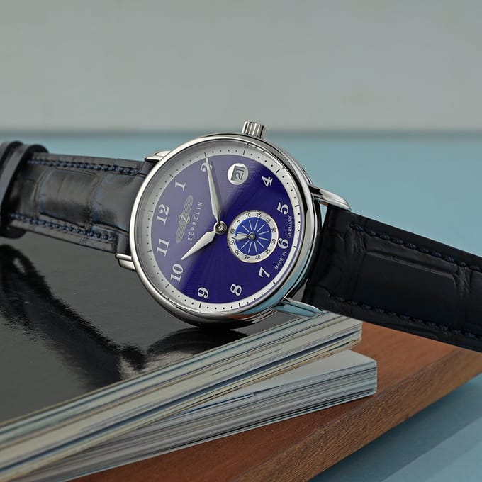 Zeppelin Friedrichshafen 8633-3 Ultramarin Horloge
