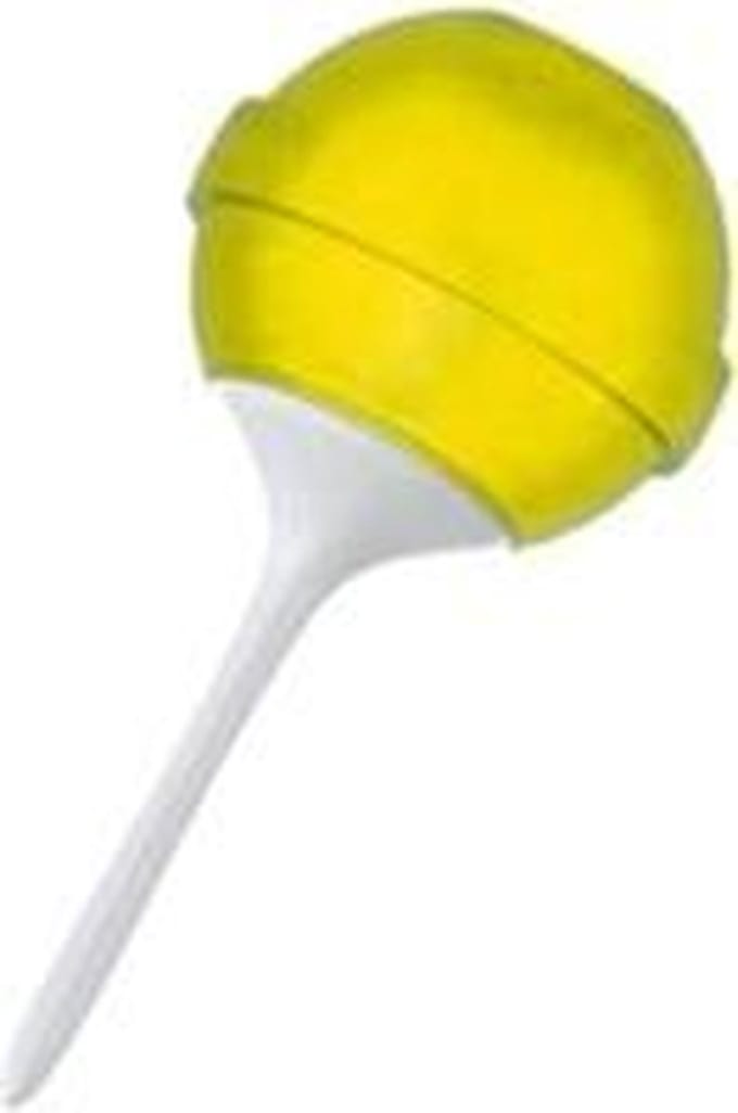 Silicone Zone Ijslolliemaker - Groot - Geel