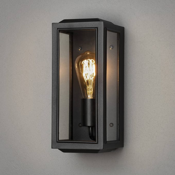 Konstsmide Carpi Wandlamp Buiten S - E27 - IP44 - Zwart