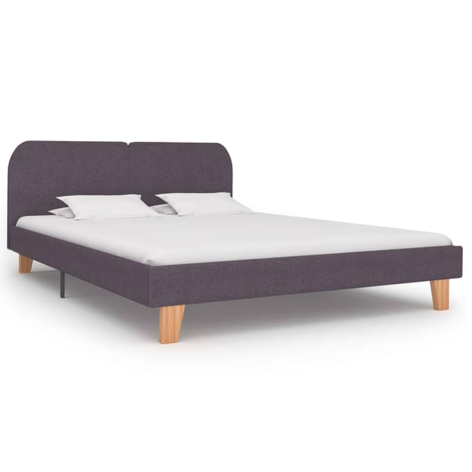 vidaXL - Bedframe - stof - taupe - 180x200 - cm