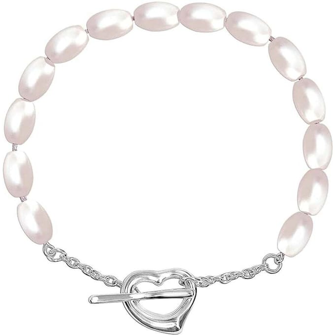 Damenarmband met Ovale Parel in 925 Sterlingsilver BIPU018