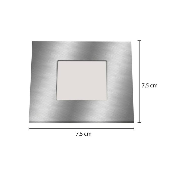 Heitronic 27693 LED-inbouwlamp LED LED vast ingebouwd 2 W RVS (geborsteld)