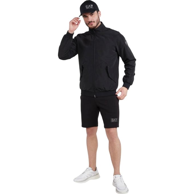 Emporio Armani EA7 Heren Logo-jas (Zwart)