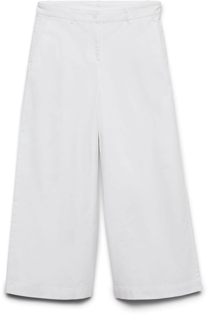 Vero Moda Awvana Wide Ankle Broek Wit XS Vrouw