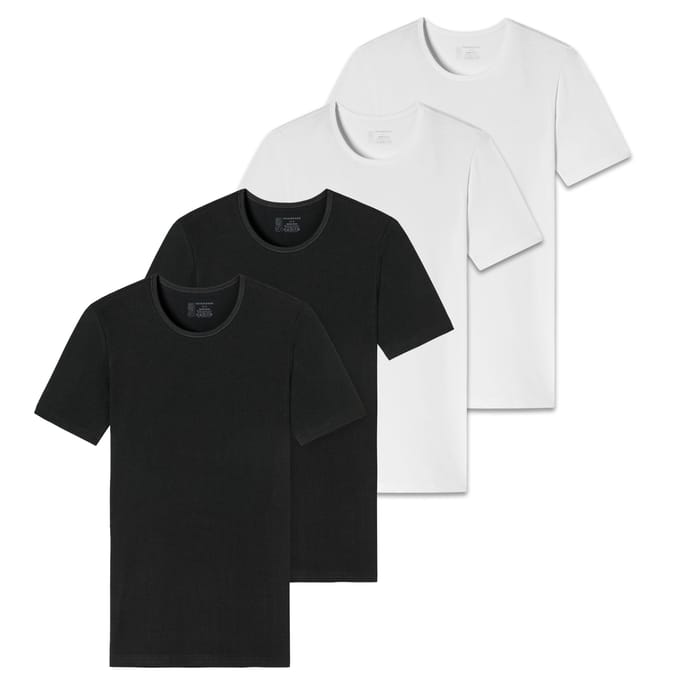 SCHIESSER T-shirt 2PACK T-shirt Verpakking van 4