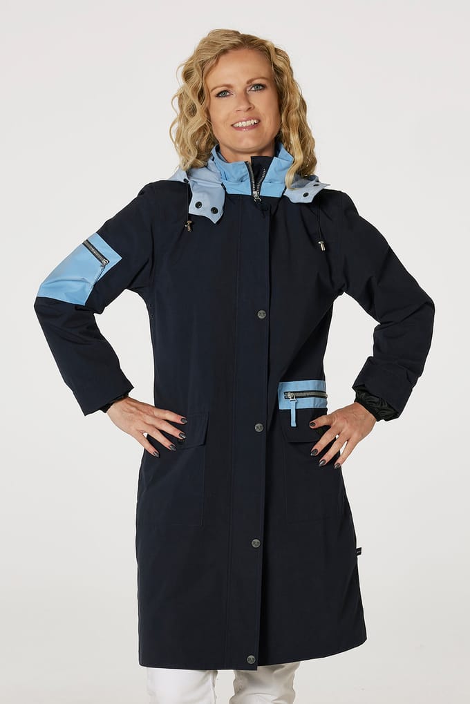 Berta Marineblauw Jas