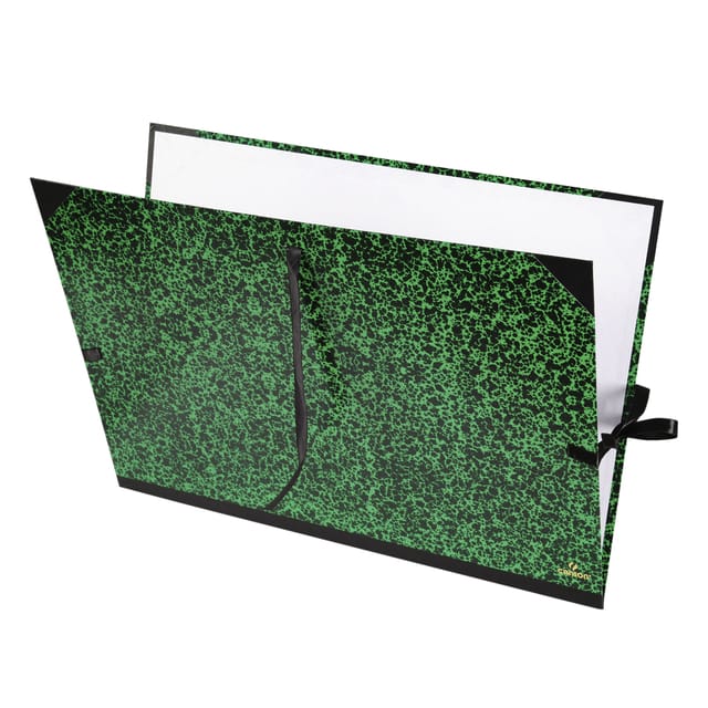 Tekenmap Canson Classic Annonay lintsluiting 520x720mm groen