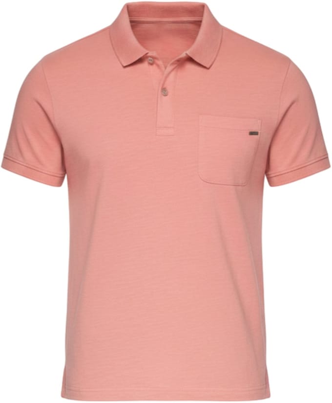 OMBRE Polo - Regular Fit - Katoen - Korte Mouw Roos M