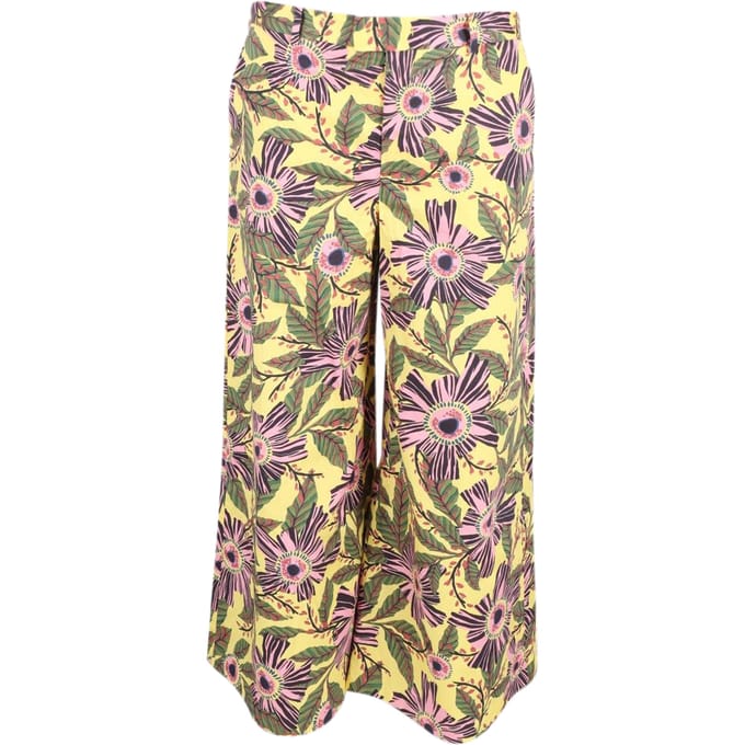 Red Valentino bedrukte broek met wijde pijpen in veelkleurig polyester