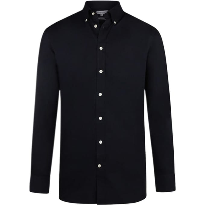 McGregor Stretch Poplin Shirt Navy Größe: S | Casual hemden Outlet | Herren | Blau