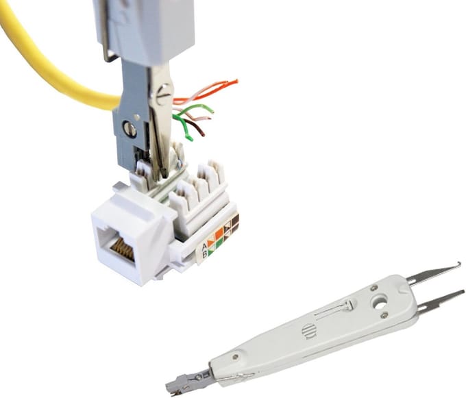 Netwerkkabel Punch Down Tool voor RJ45, RJ11, CAT5e/CAT6 Installatie