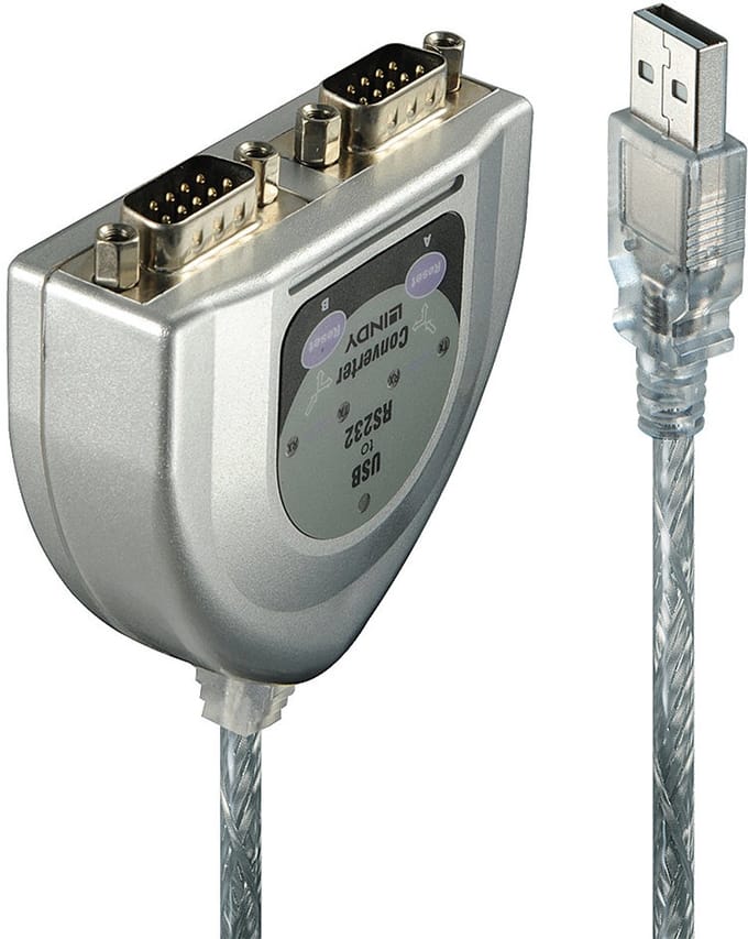 Lindy USB RS232 Konverter 2 Port Schließen Sie 2 serielle Ge
