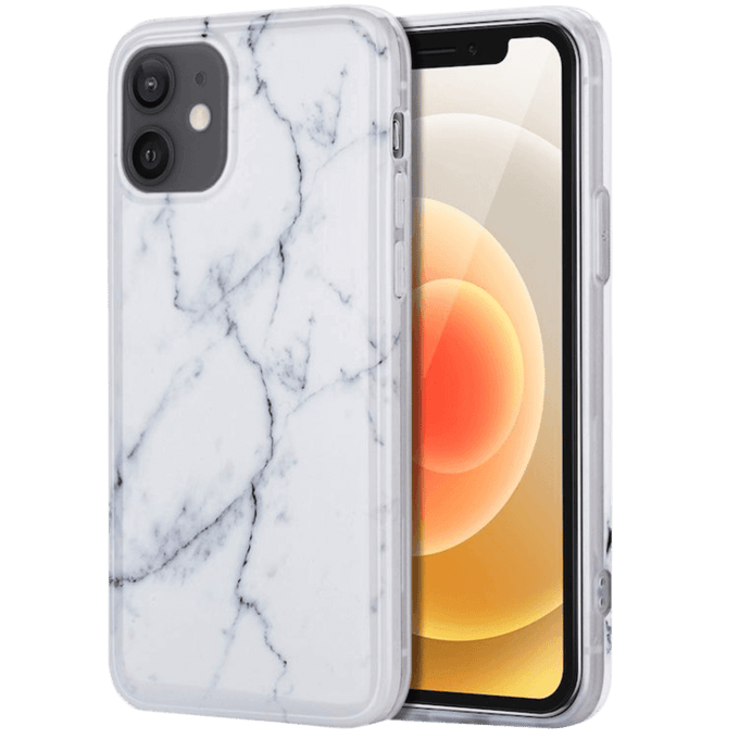 TwoTone iPhone 12 Mini Luxe Marble Style II Backcover Wit
