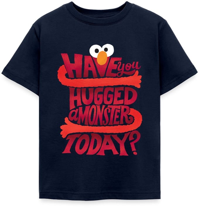 Sesamstraat Elmo Citaat Hugged A Monster T-Shirt Kinderen